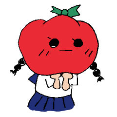 [LINEスタンプ] トマト系女子のとある日常。