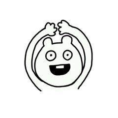 [LINEスタンプ] シンプルくま？