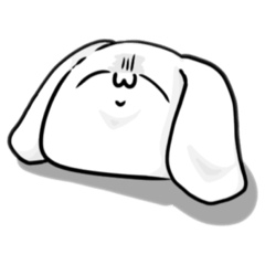 [LINEスタンプ] 表情だけで伝えるウサギ