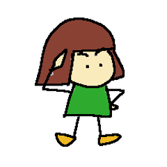 [LINEスタンプ] おかっぱちゃん vol.1