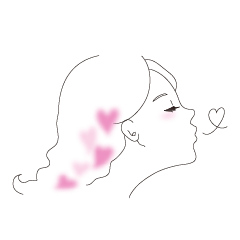 [LINEスタンプ] ほわかわ女の子