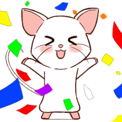 [LINEスタンプ] しろねずみちゃんのスタンプ1
