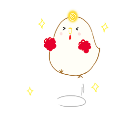 [LINEスタンプ] ポンポンひよこ*