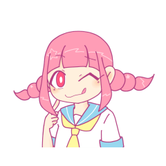 [LINEスタンプ] それゆけ！ おさげちゃん！！
