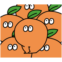 [LINEスタンプ] 歩けるオレンジ2