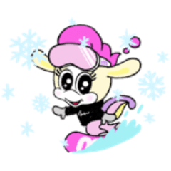 [LINEスタンプ] Moo＆Woo(スノーボード)