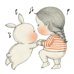 [LINEスタンプ] 長いまつげの友達