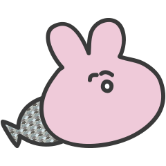 [LINEスタンプ] 兎魚
