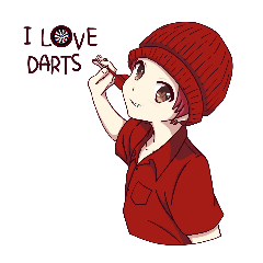 [LINEスタンプ] DARTS＆BAR LOWT2