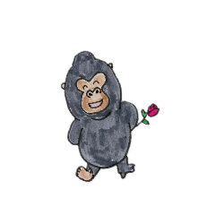 [LINEスタンプ] わたしのゴリちゃん