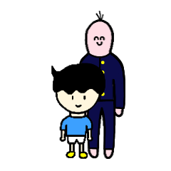 [LINEスタンプ] はっぴぃと19.5歳のボク