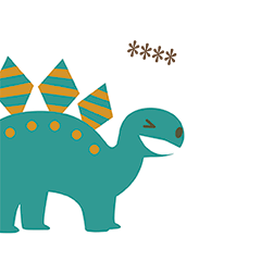 [LINEスタンプ] のんきな恐竜