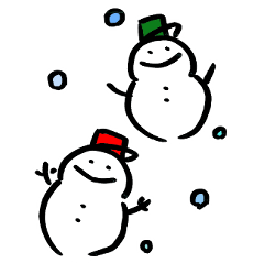 [LINEスタンプ] 兎とゆきだるまのスタンプ