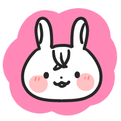 [LINEスタンプ] 前髪ぷりてぃーうさたん
