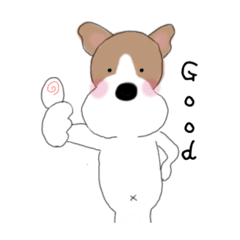 [LINEスタンプ] ジャックラッセル テリアのはやて