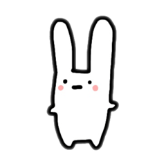 [LINEスタンプ] ウサ耳フサコ