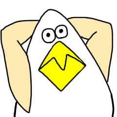 [LINEスタンプ] 謎の生き物 〜鳥？人間？〜