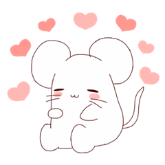 [LINEスタンプ] ほのぼのねずみちゃんスタンプ