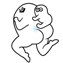 [LINEスタンプ] おしりまんとぽよ