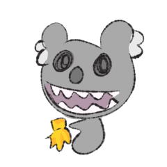 [LINEスタンプ] ハイテンション コアラ