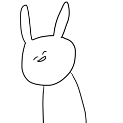 [LINEスタンプ] ニコニコうさぎさん