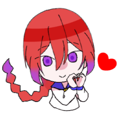 [LINEスタンプ] バレンタインの女の子