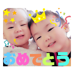 [LINEスタンプ] なーせ＆はじゅ