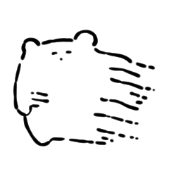 [LINEスタンプ] クマみたい生き物