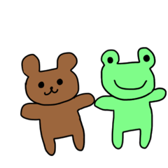 [LINEスタンプ] りこんのくま3 くまとかえる