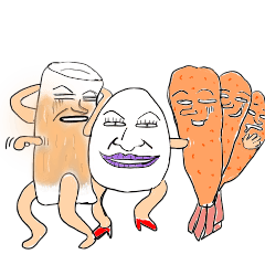 [LINEスタンプ] 煮ても焼いても食えるやつら