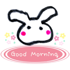 [LINEスタンプ] グルで使える ゆるうさぎの挨拶①