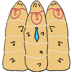 [LINEスタンプ] チャチャポヤのミイラ包み