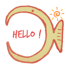 [LINEスタンプ] 変なサカナ