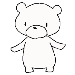 [LINEスタンプ] しろくま親子病院へ