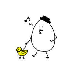 [LINEスタンプ] 無邪気なタマゴおじさん
