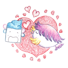 [LINEスタンプ] Juba＆Pugi 甘い小さな日
