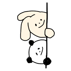 [LINEスタンプ] ゆるゆるパンダとうさぎ