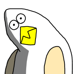 [LINEスタンプ] 謎の生き物 〜鳥？人間？〜 3