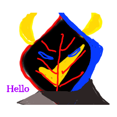 [LINEスタンプ] 怖もてお面 妖怪