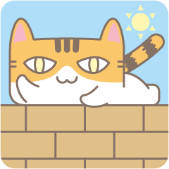 [LINEスタンプ] 野良猫のクリーミーの日常