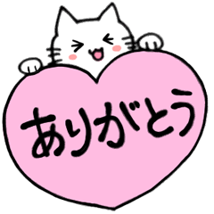 [LINEスタンプ] 使える！基本の猫スタンプ