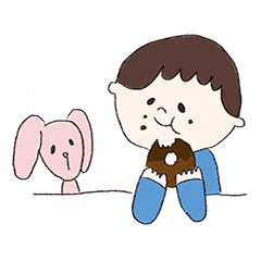 [LINEスタンプ] ぼく、かんた。5さい。