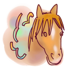 [LINEスタンプ] 馬と色