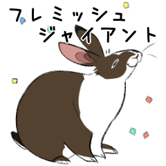[LINEスタンプ] 大きなウサギの日常会話スタンプ