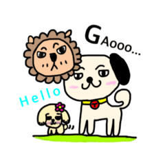 [LINEスタンプ] ツン犬とデレ犬