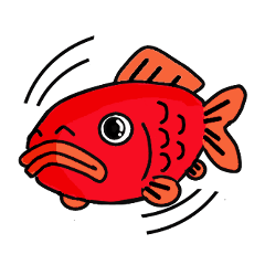 [LINEスタンプ] 金魚屋が書いた金魚