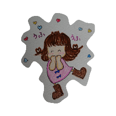[LINEスタンプ] milkgirl 2