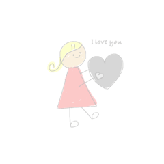 [LINEスタンプ] ゆるゆるふわふわガール