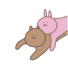 [LINEスタンプ] くまとうさぎの日々