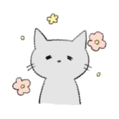 [LINEスタンプ] はいいろねこさん
